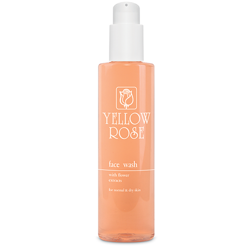 YELLOW ROSE FACE WASH WITH FLOWERS normal & dry skin 200ml