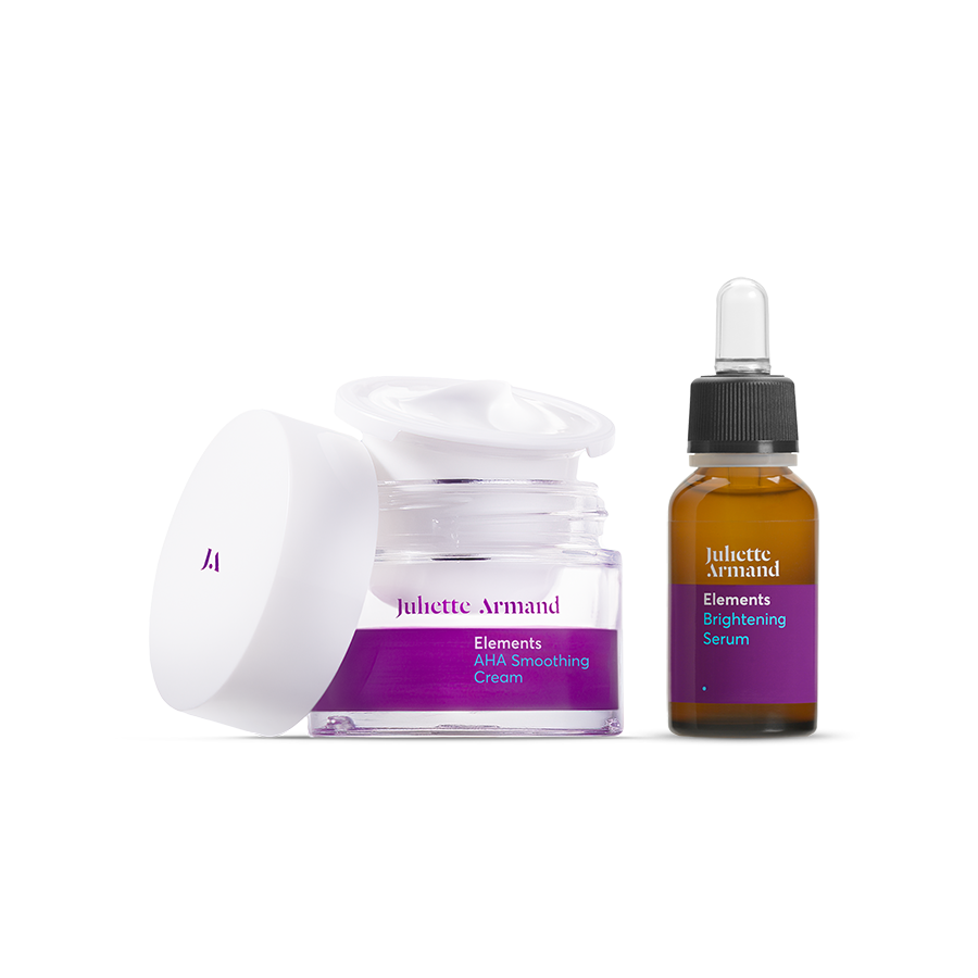 JULIETTE ARMAND BRIGHTENING SERUM 20ml + AHA SMOOTHING CREAM 50ml